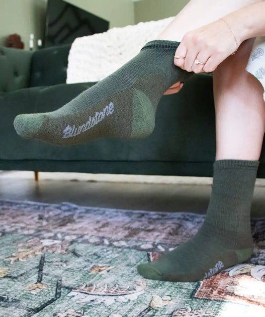 Cargo Green Merino Wool Blend Socks